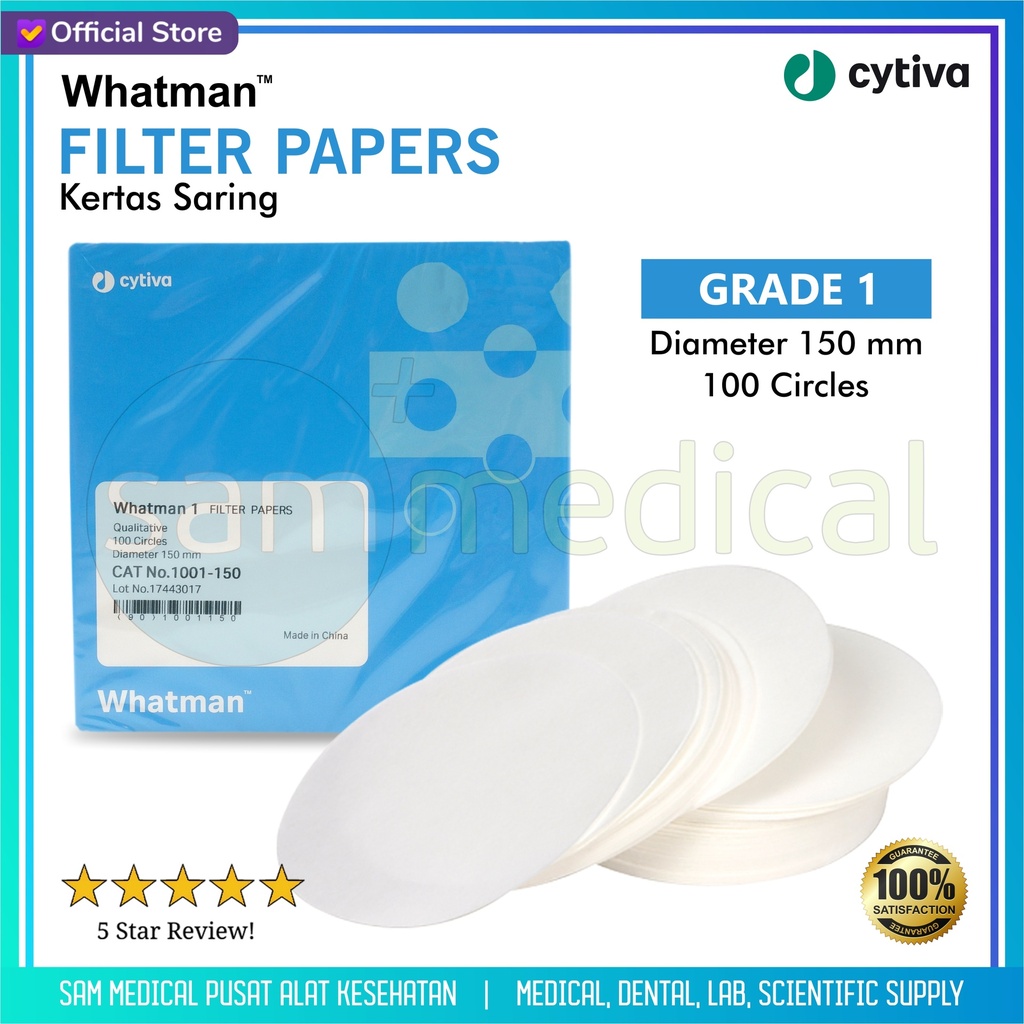 Whatman Filter Paper - grade 1 D.150mm @100 (1001-150)