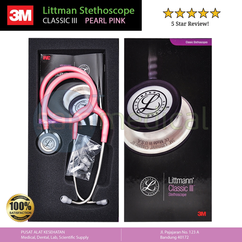 [00120190187] Littmann Classic III Steth Adult Pearl Pink