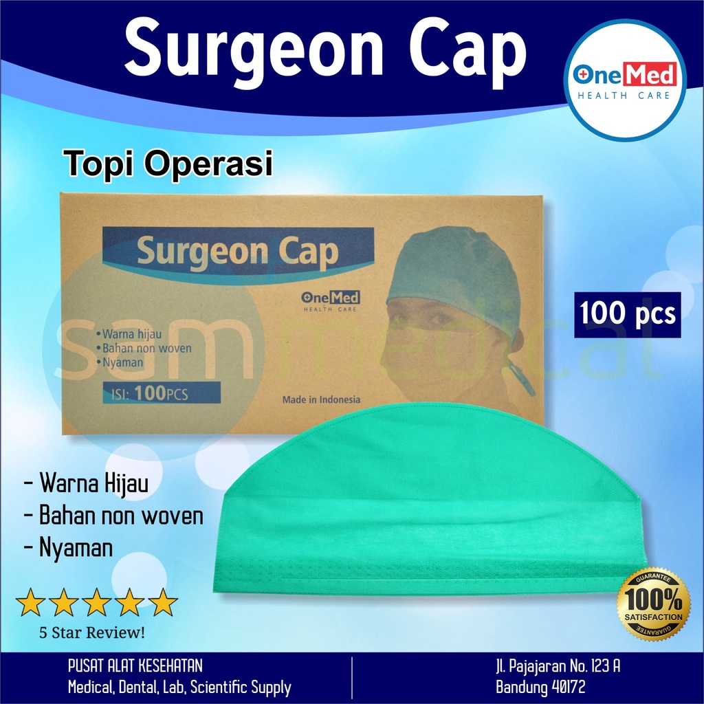 [00120190236] One Med Surgeon Cap / Topi Operasi @100bh