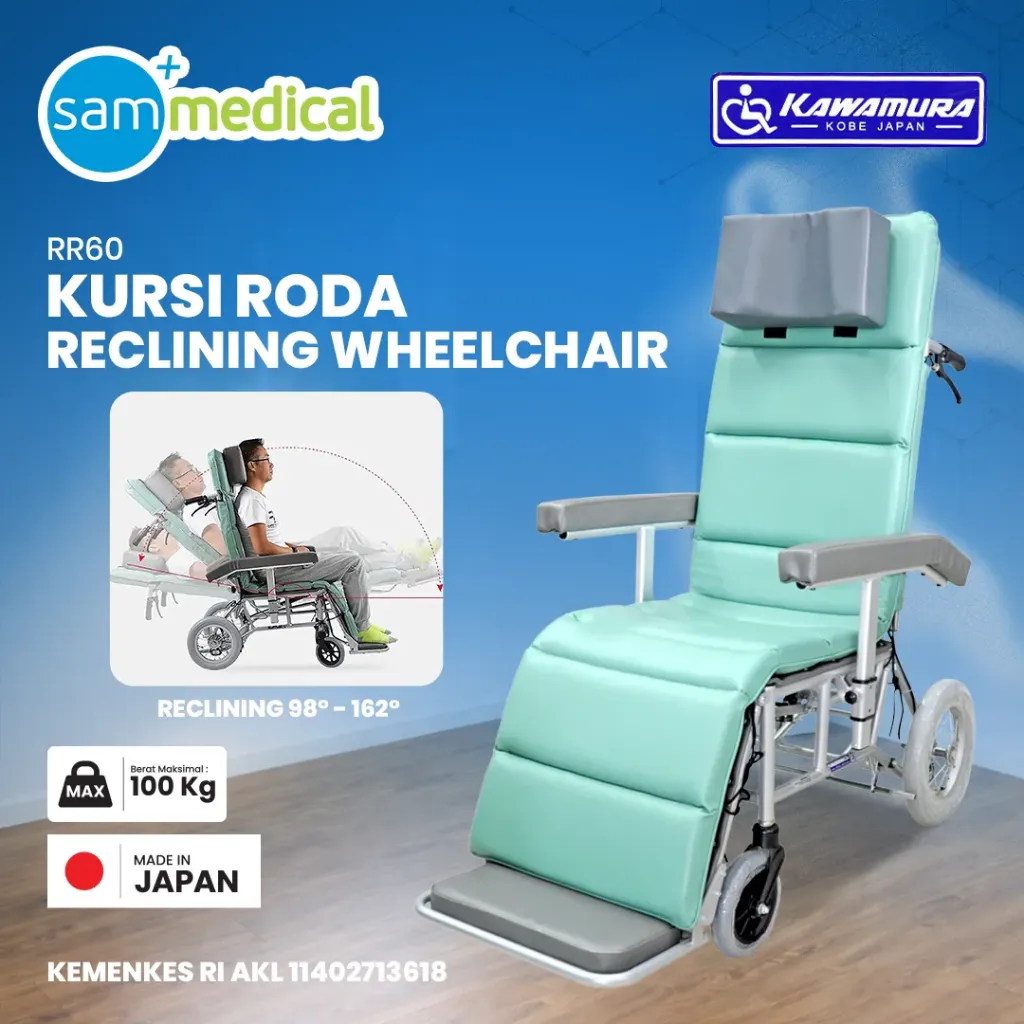 [00120190274] Kawamura Kursi Roda Reclining Wheelchair RR60 (Ecat)