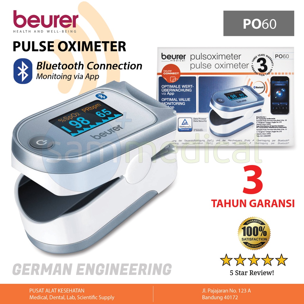 Beurer Pulse Oximeters Bluetooth® PO 60