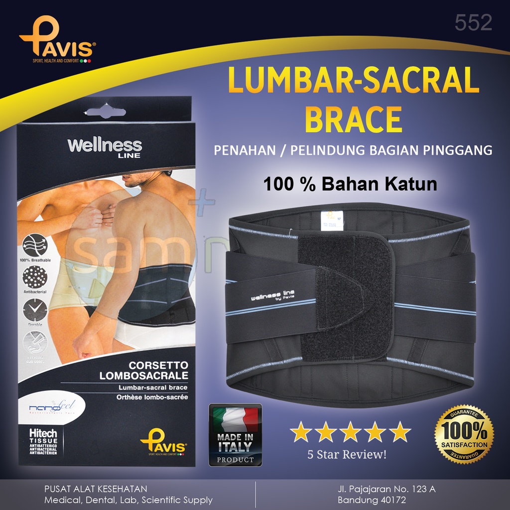 PAVIS Dorsal Lumbar Sacral Corset 552 - S (65-75cm)