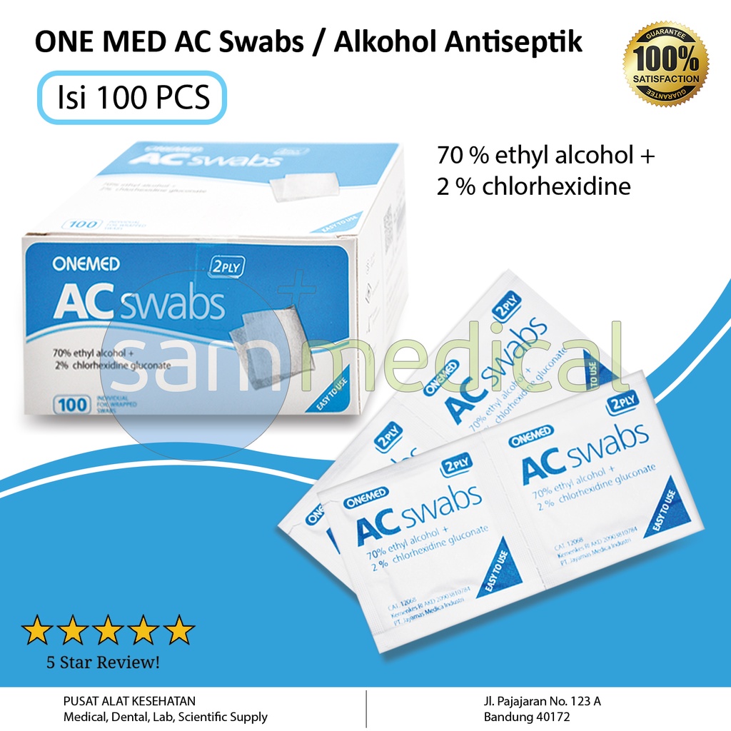 [00120190306] One Med  AC Swab @100pcs