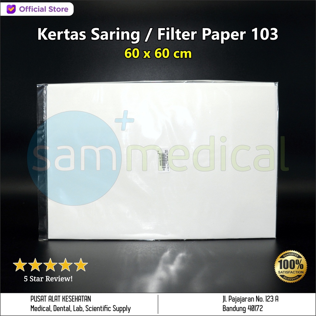 [00120190400] Kertas Saring / Filter Paper 103 60x60cm