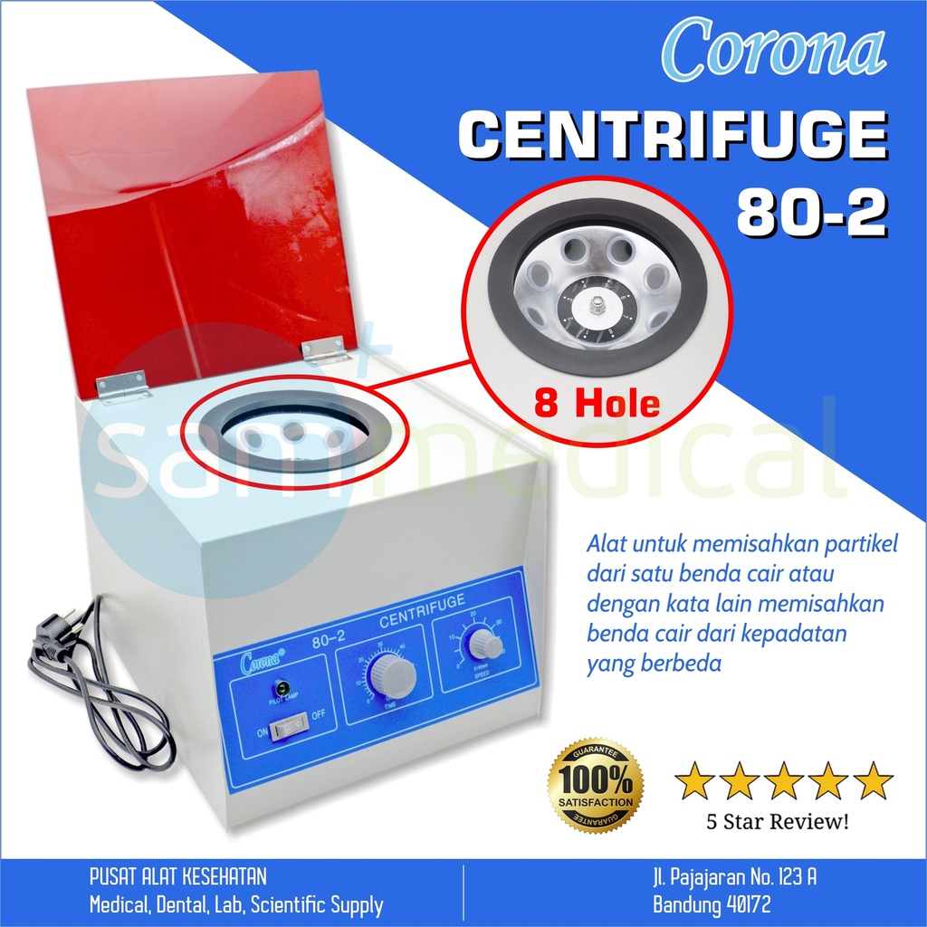 Corona Centrifuge 8 Lubang (4000RPM) 80-2