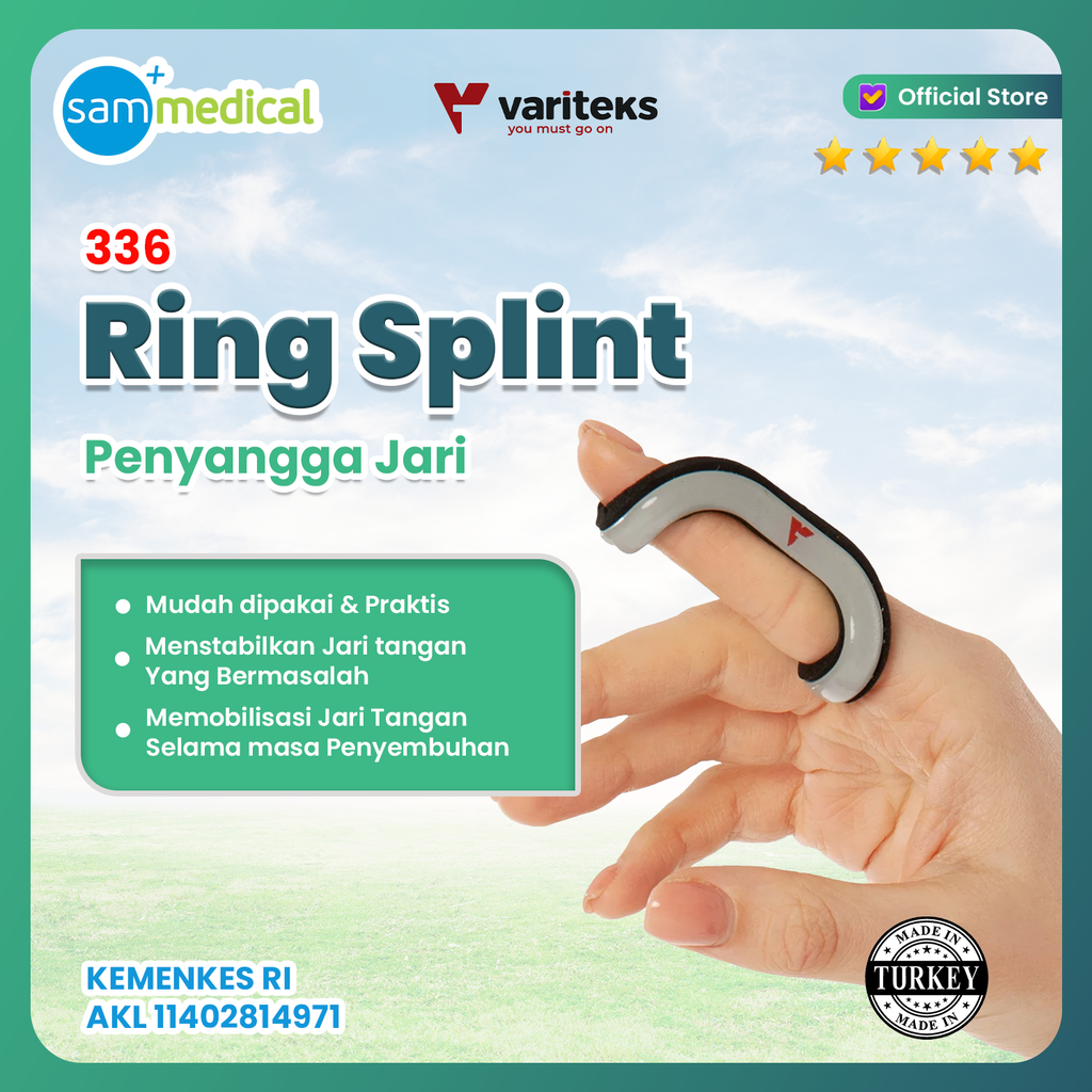 [00120190440] Variteks Ring Splint / Finger Support Size L Var 336