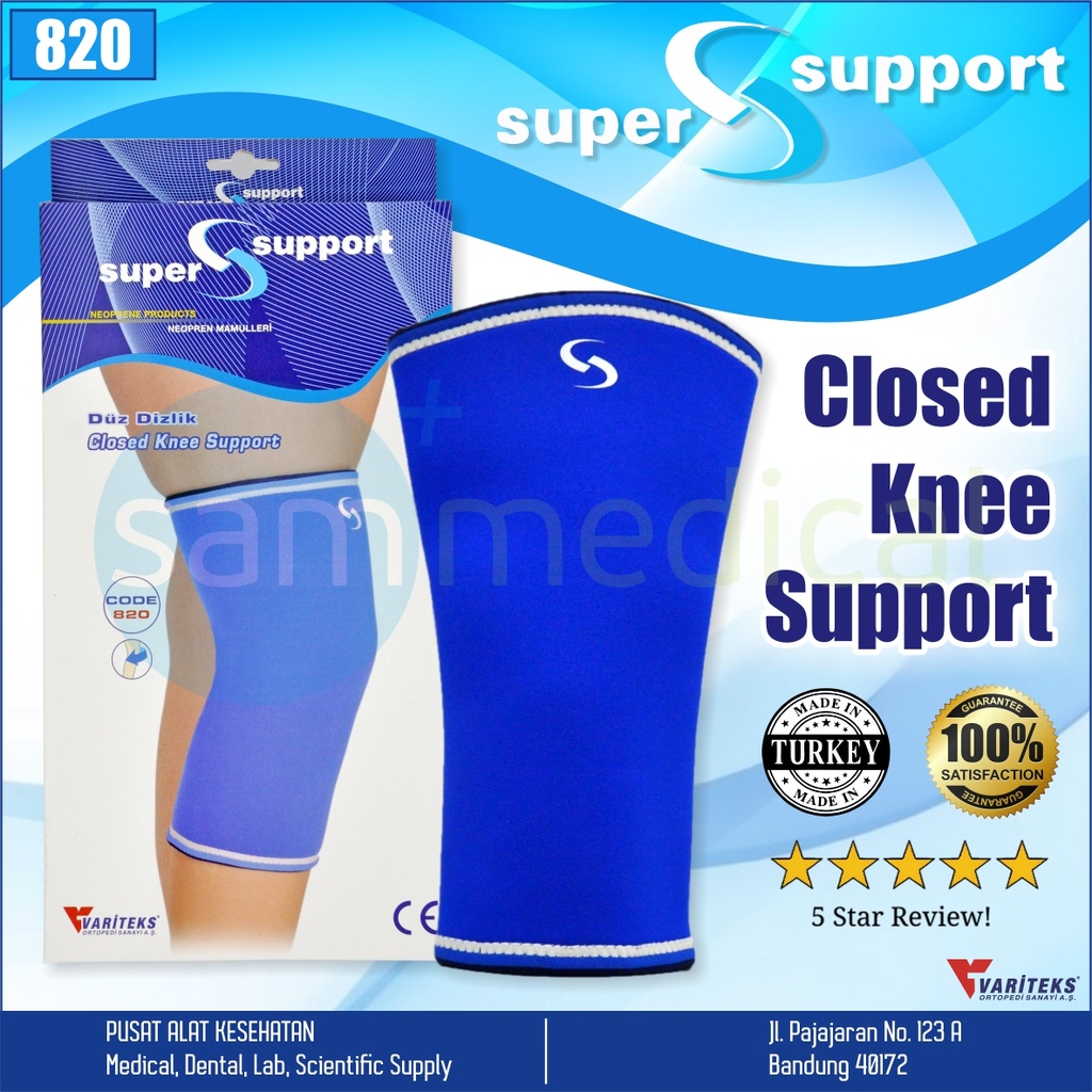 [00120190461] Variteks Closed Knee Support Size S