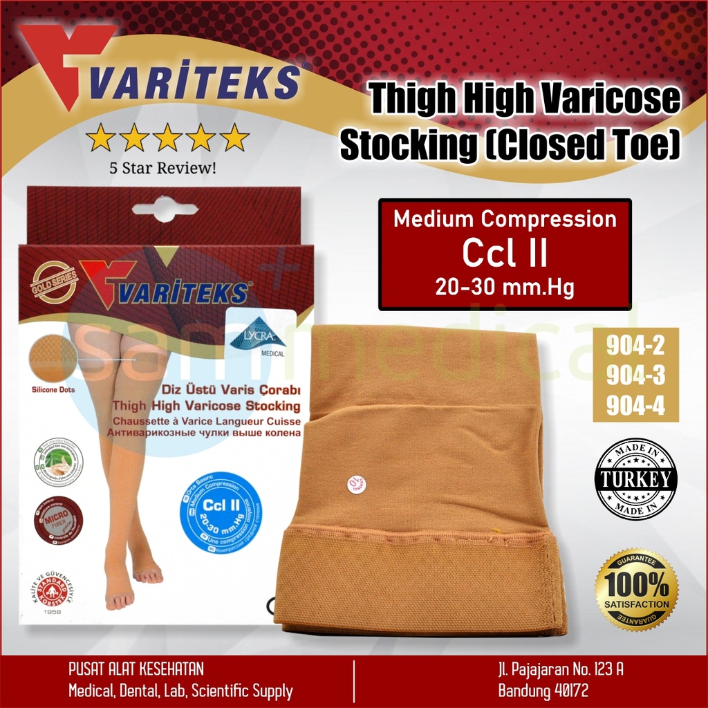 [00120190479] Variteks Closed Toes CCL2 20-30mmHg Paha - No 4 Var 904