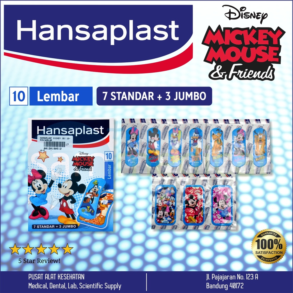 [00120190512] Hansaplast Plastik Mickey Isi 10pcs/amplop