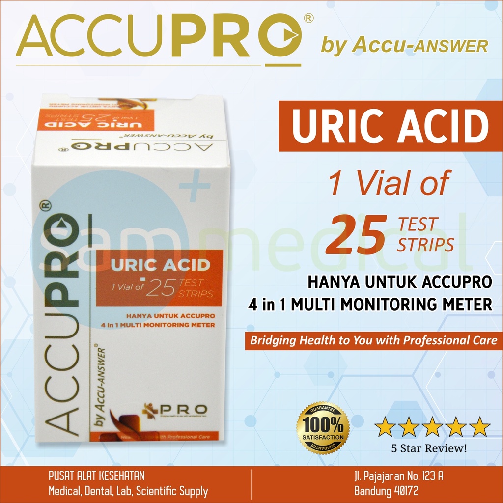 [00120190551] ACCUPRO Strip Uric Acid @25pcs