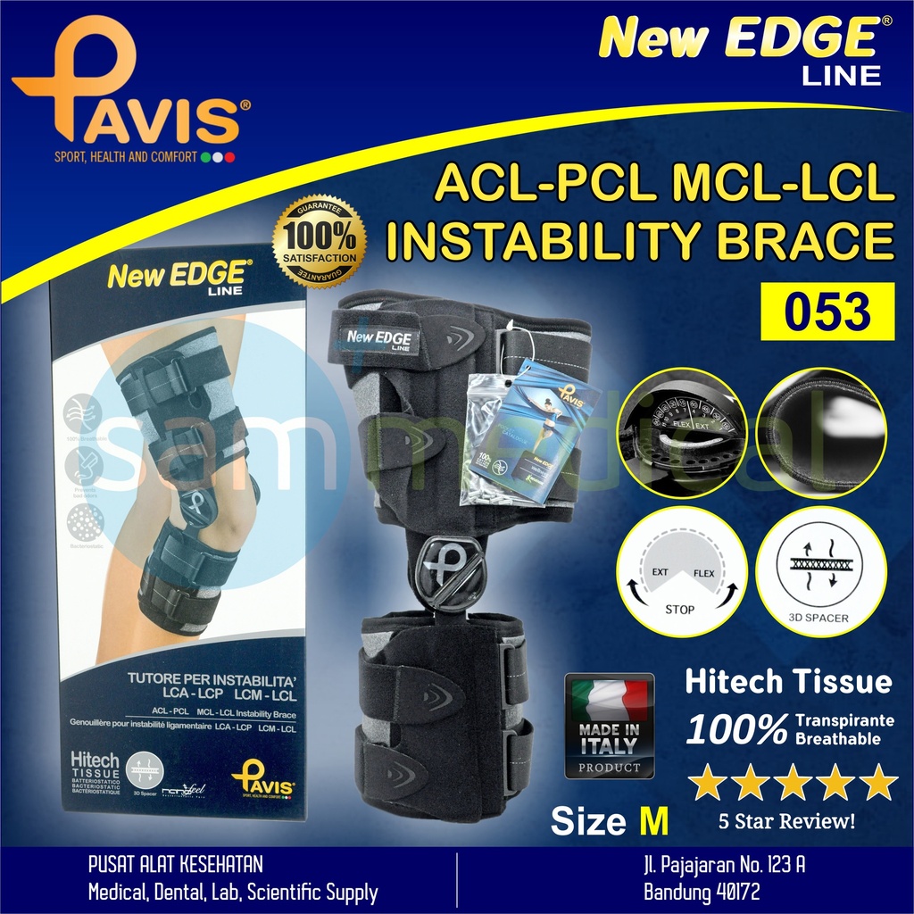 PAVIS MCL-LCL Instability Brace 053 M Right ( 43-49 CM )