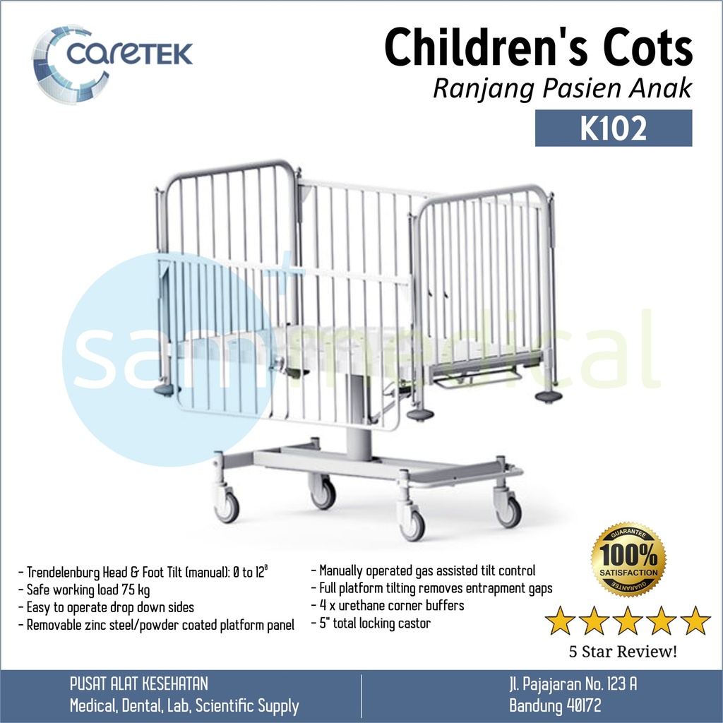 [00120190603] Caretek Children Cot / Ranjang Pasien Anak K 102