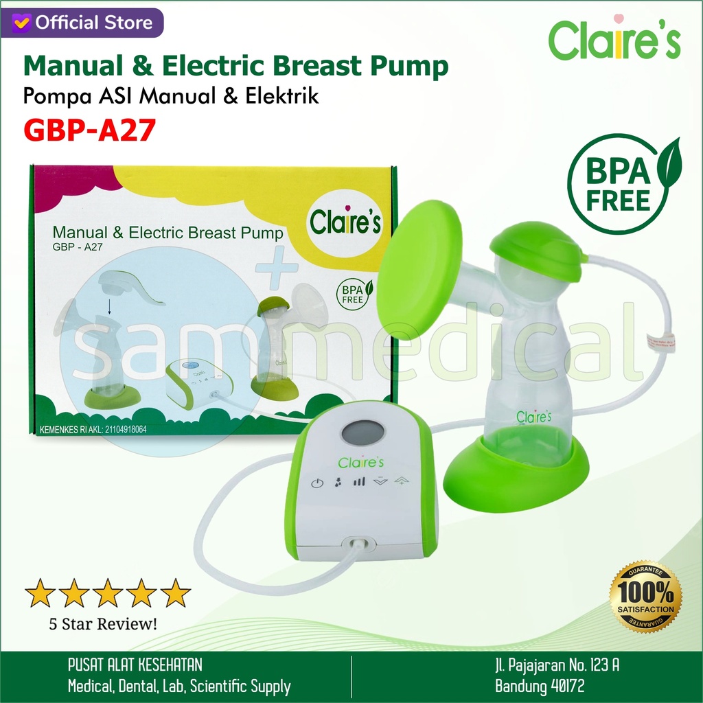 [00620190015] Claire's 2in1 Breast Pump GBP-A27