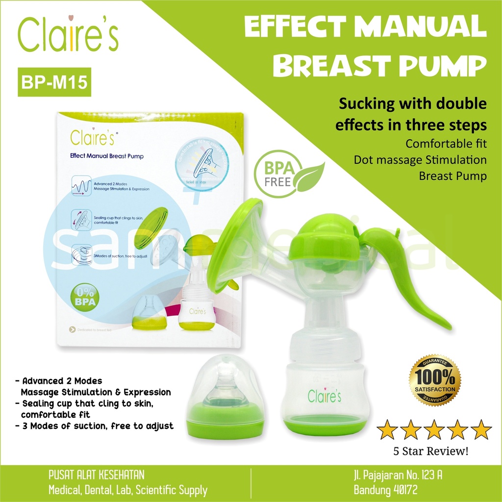 [00620190017] Claire's Manual Breast Pump Tutup Hijau B-M15