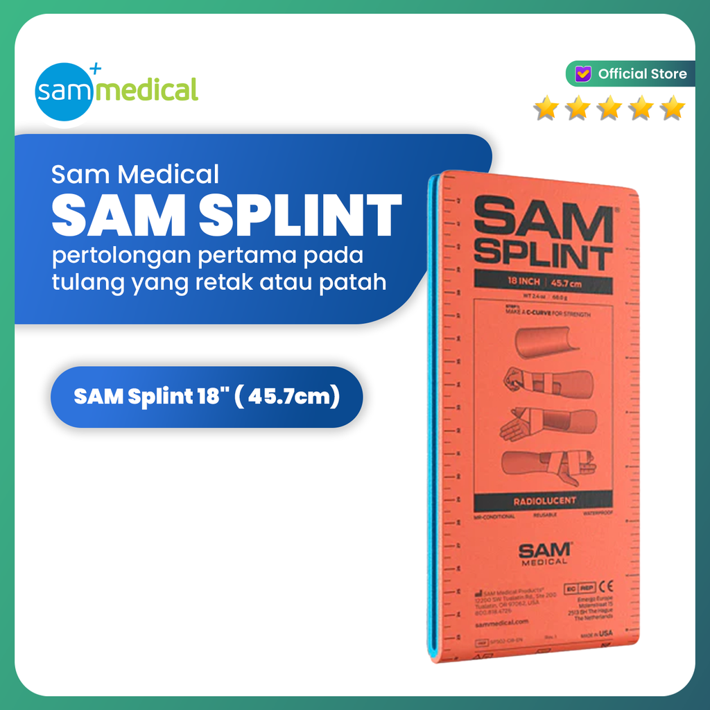 [00120190636] Sam Splint / Wrist Splint 18"