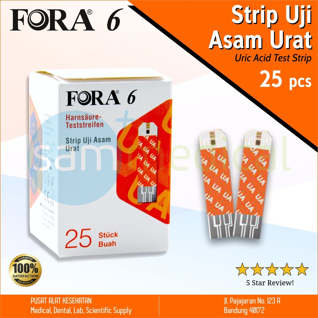 Fora 6 Strip Asam Urat @25pcs