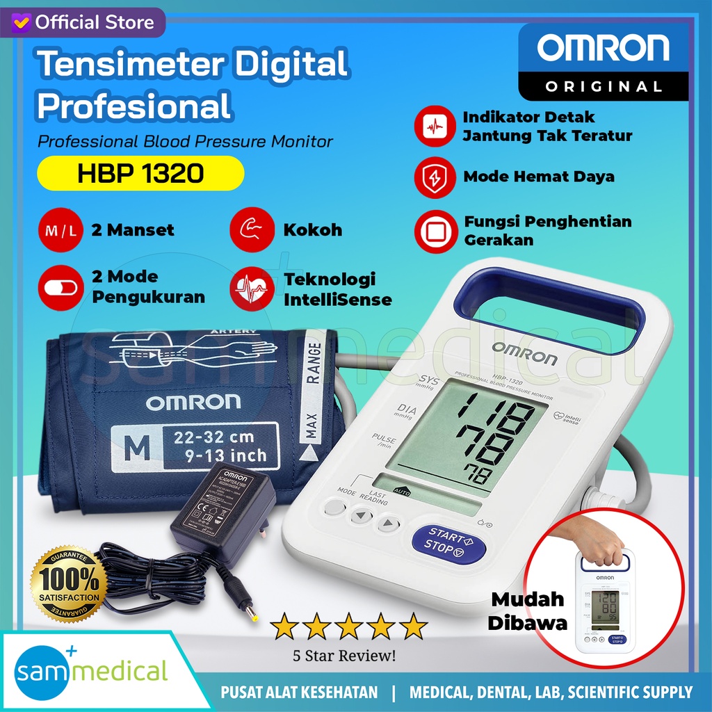 [00120200006] Omron Tensimeter Digital Profesional HBP 1320