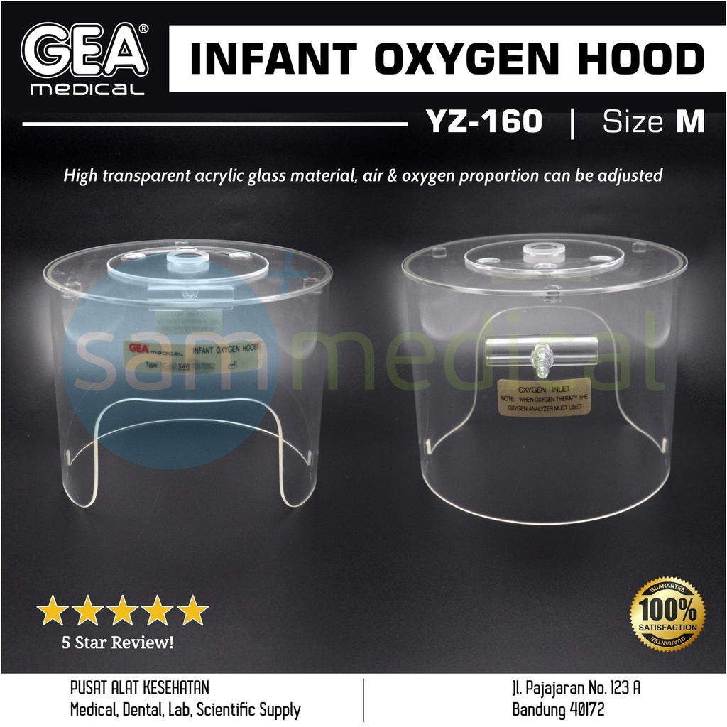 GEA Non Contact Hood Oxygen Boz Size M YZ 160