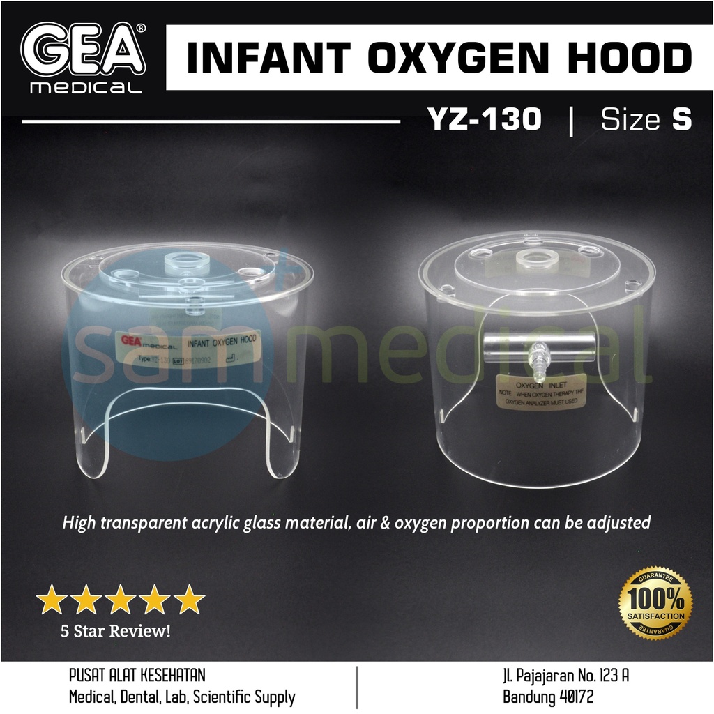 [00120200032] GEA Non Contact Hood Oxygen Box Size S YZ 130