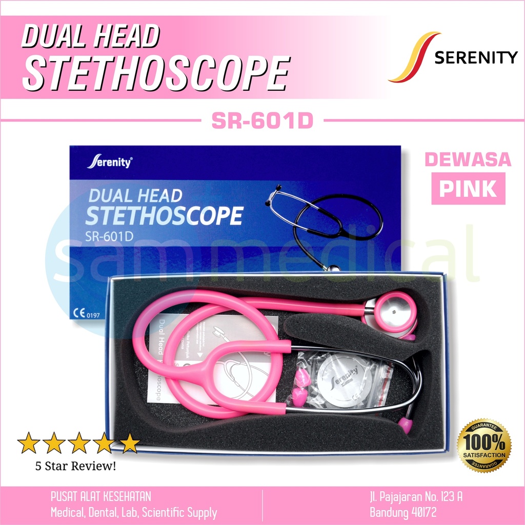 Serenity Stethoscope Dewasa Pink SR-601D