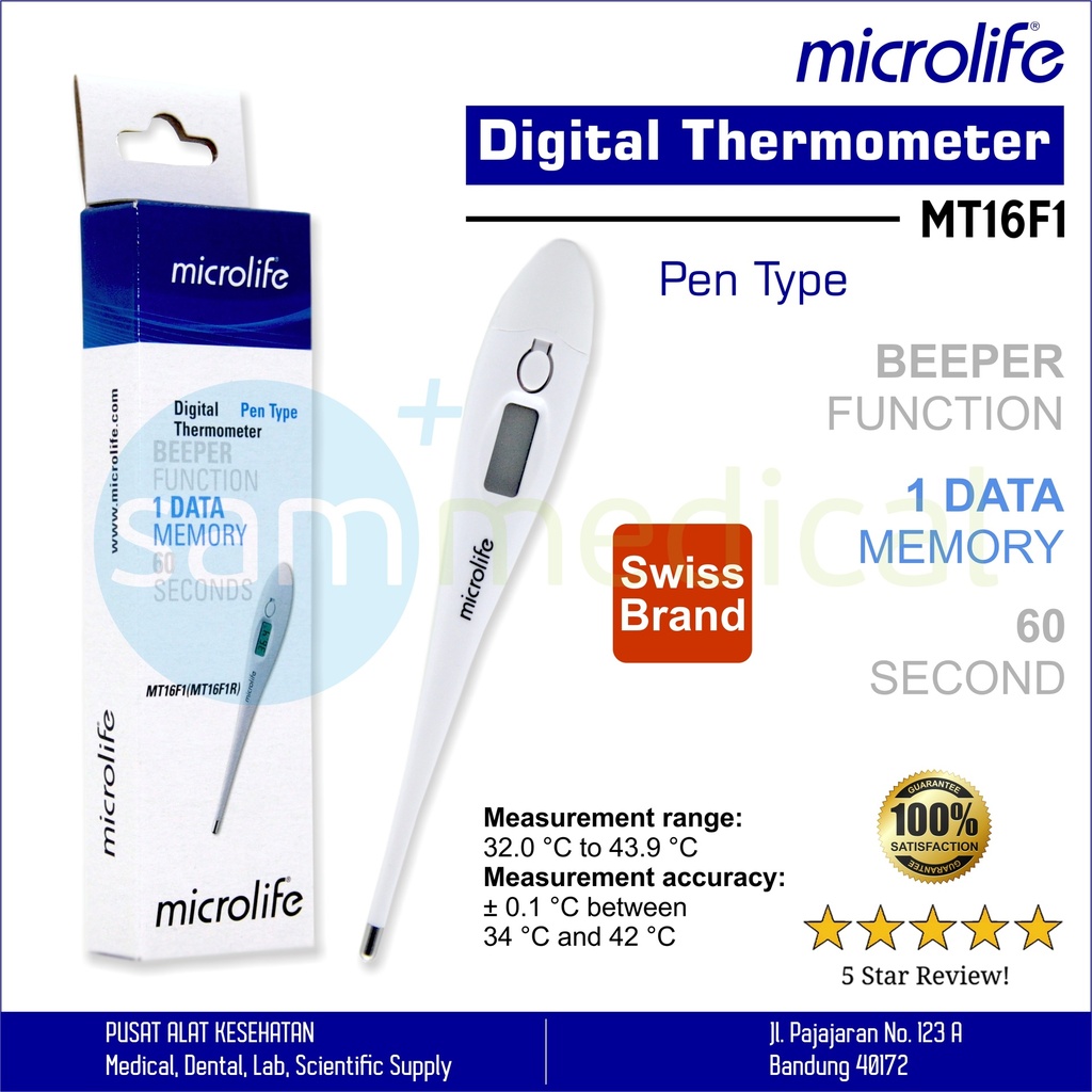 Microlife Thermometer Digital Axilla MT16F1