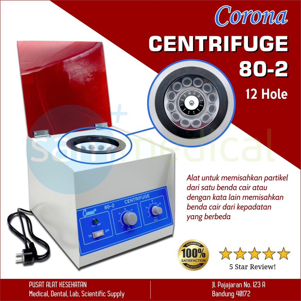 Corona Centrifuge 12 Lubang (4000RPM)