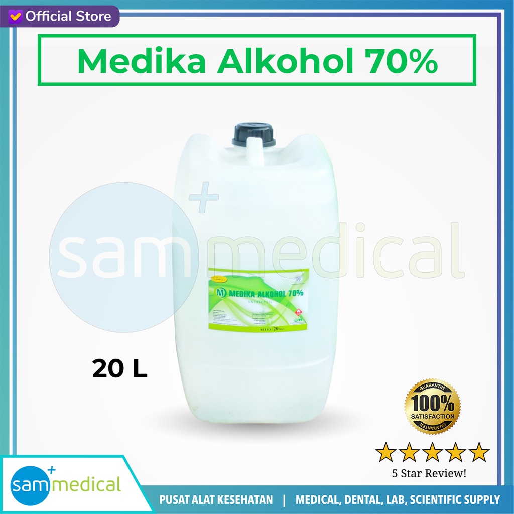 Medika Alkohol 70% Jerigen - 20 Liter