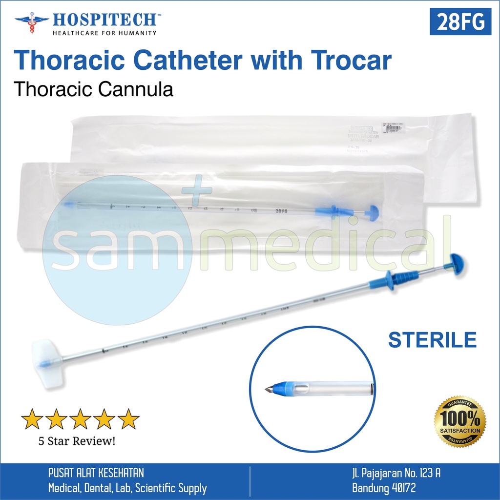[00120200107] Hospitech Thoracic Cannula - Ch 28