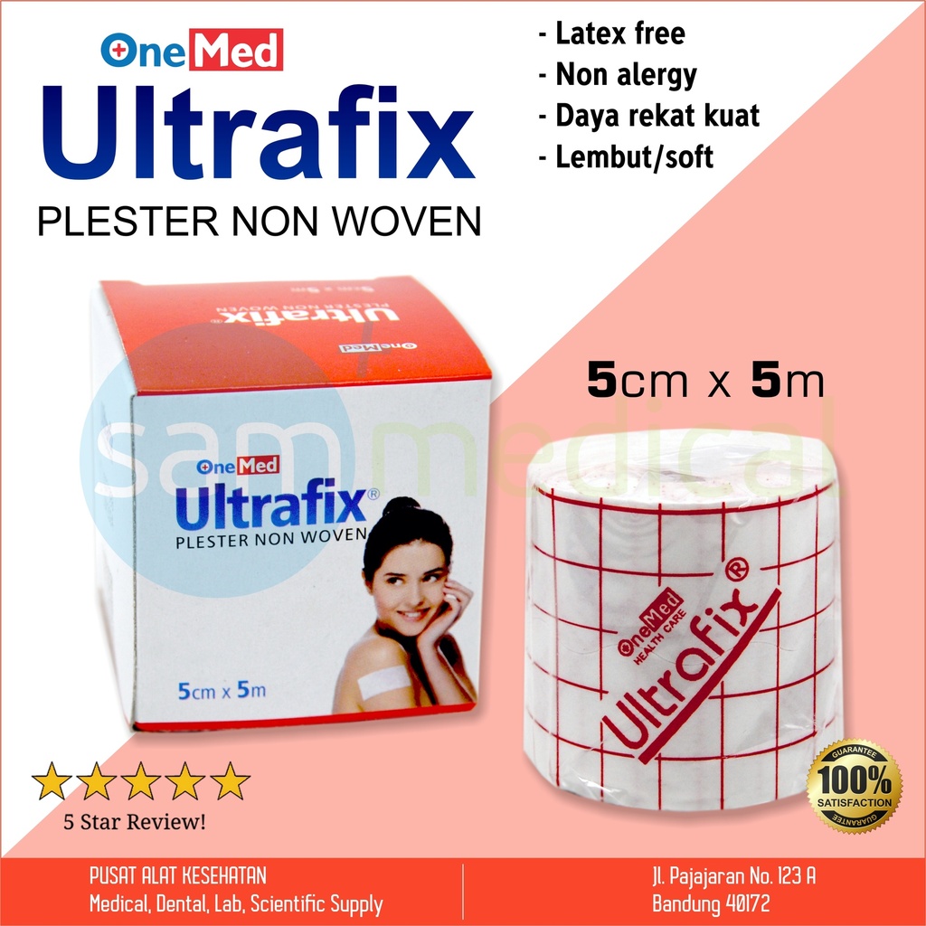 [00120200134] One Med Ultrafix Plester Nonwoven 5x5