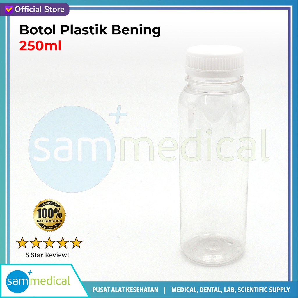 [00120200149] Botol Plastik Bening 250ml