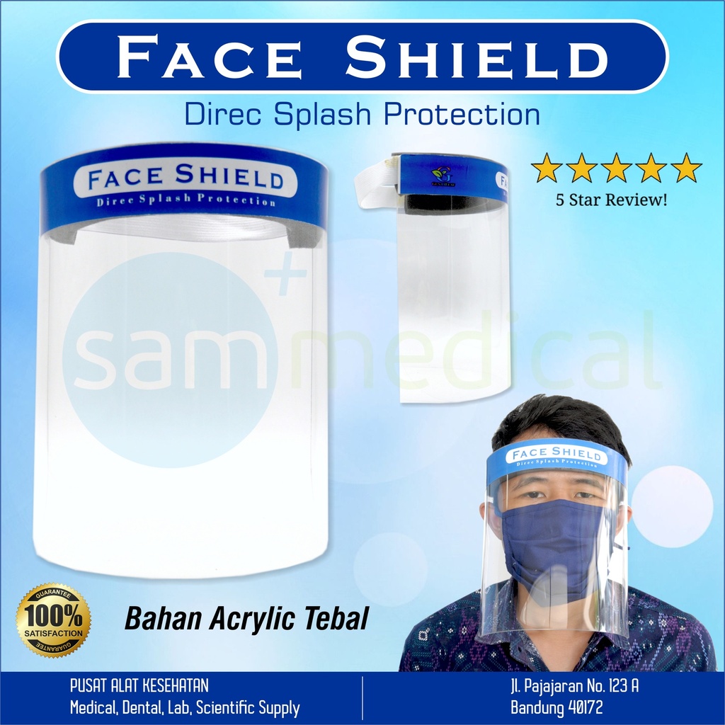 [00120200175] Lokal Face Shield / Visor - Akrilik