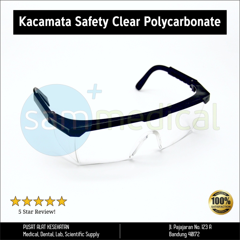 Kacamata Safety Clear Polycarbonate