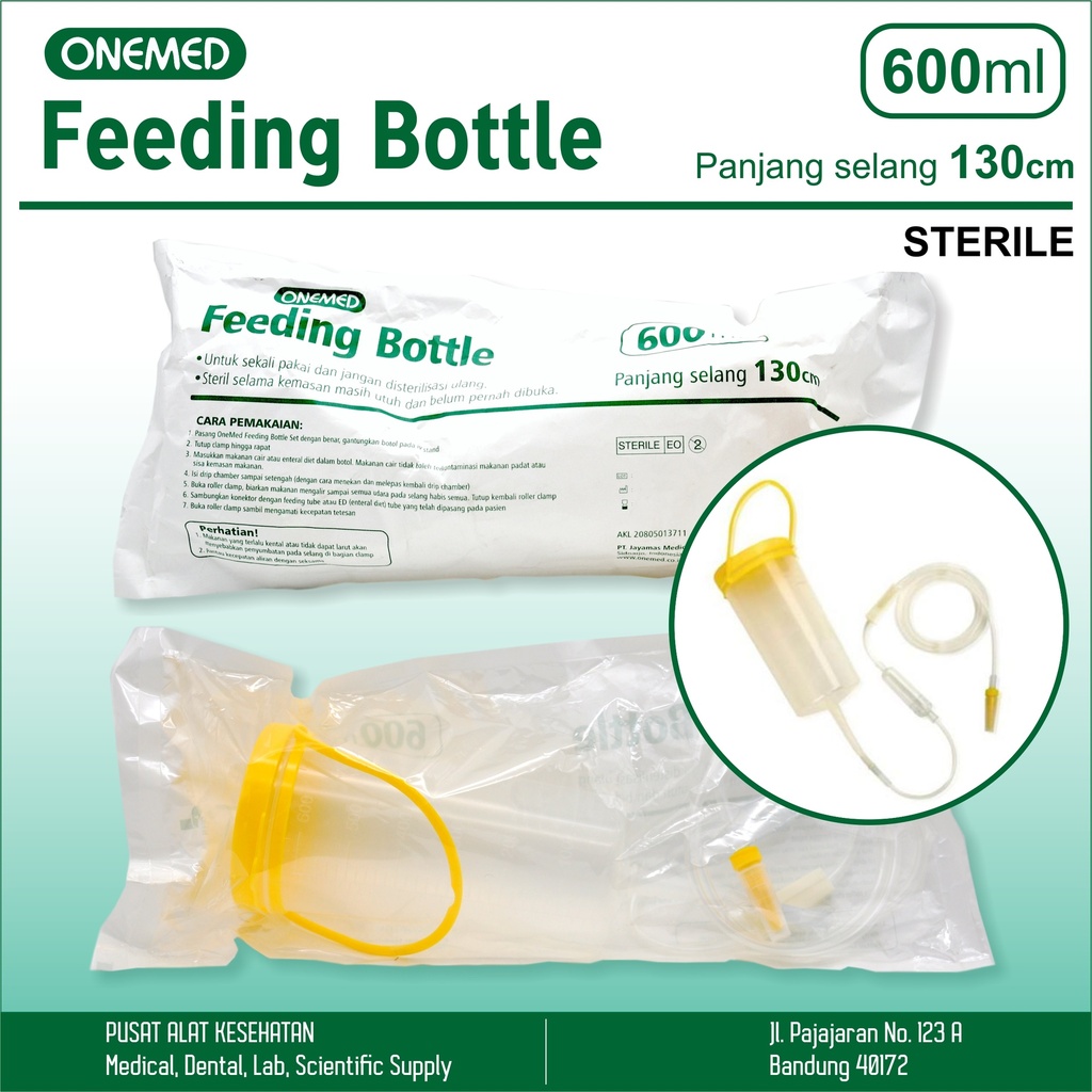 One Med Feeding Bottle 600ml, Panjang 130cm