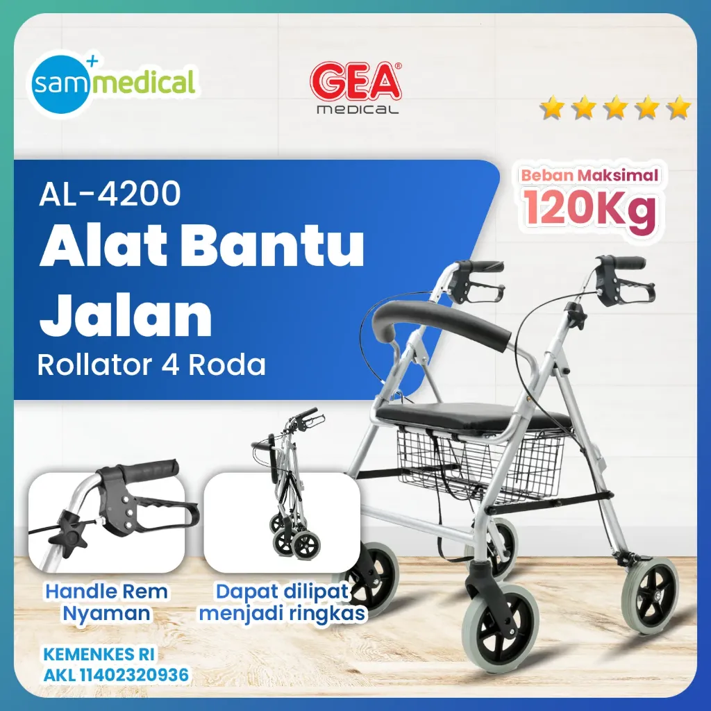 [00120200291] GEA Walker + Rollator Alpha AL-4200