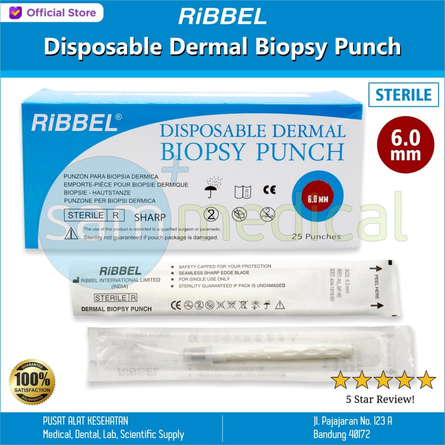 [00120200301] Ribbel Dermal Biopsy Punch 6.0mm