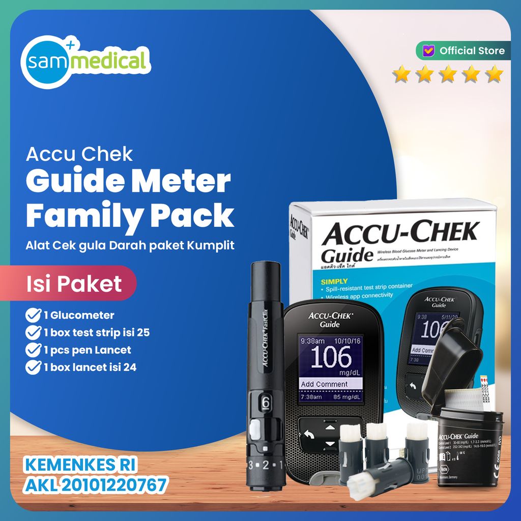 Discontinue Accu Chek Guide Meter Family Pack +25 Strip