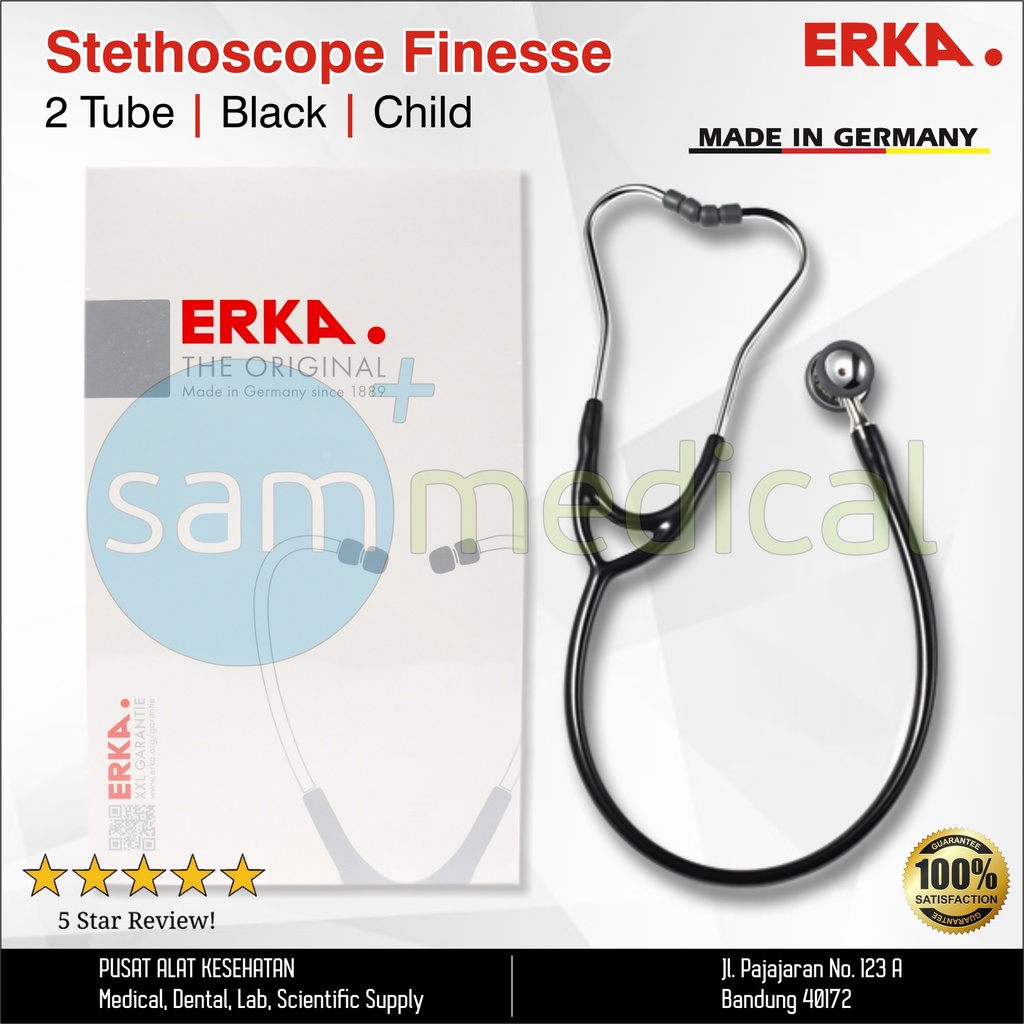 [00120200344] Erka Finesse 2 Tube Child Black (Ecatalog)
