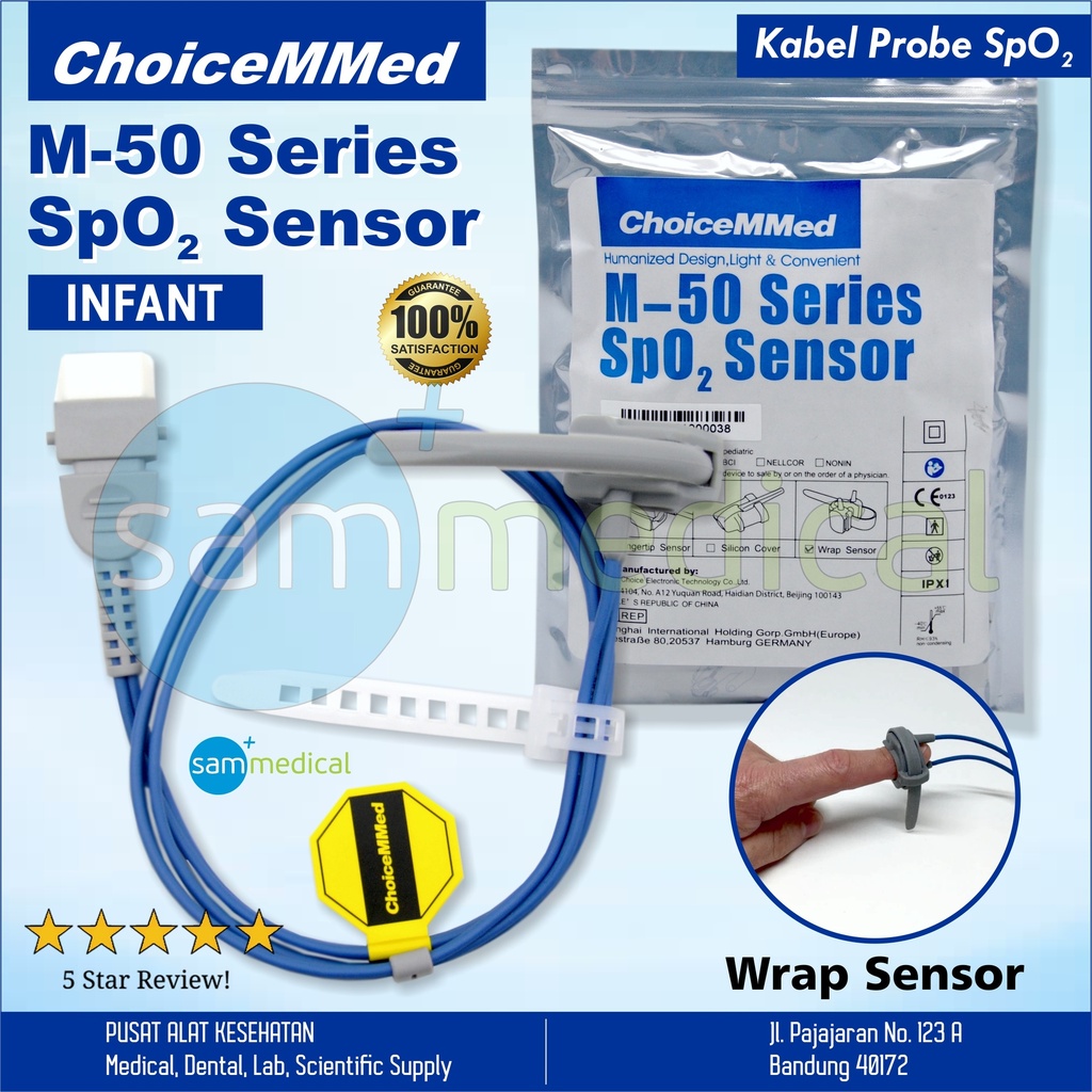 [00120200432] Choicemed Spare Part Kabel Probe spO2 - INFANT