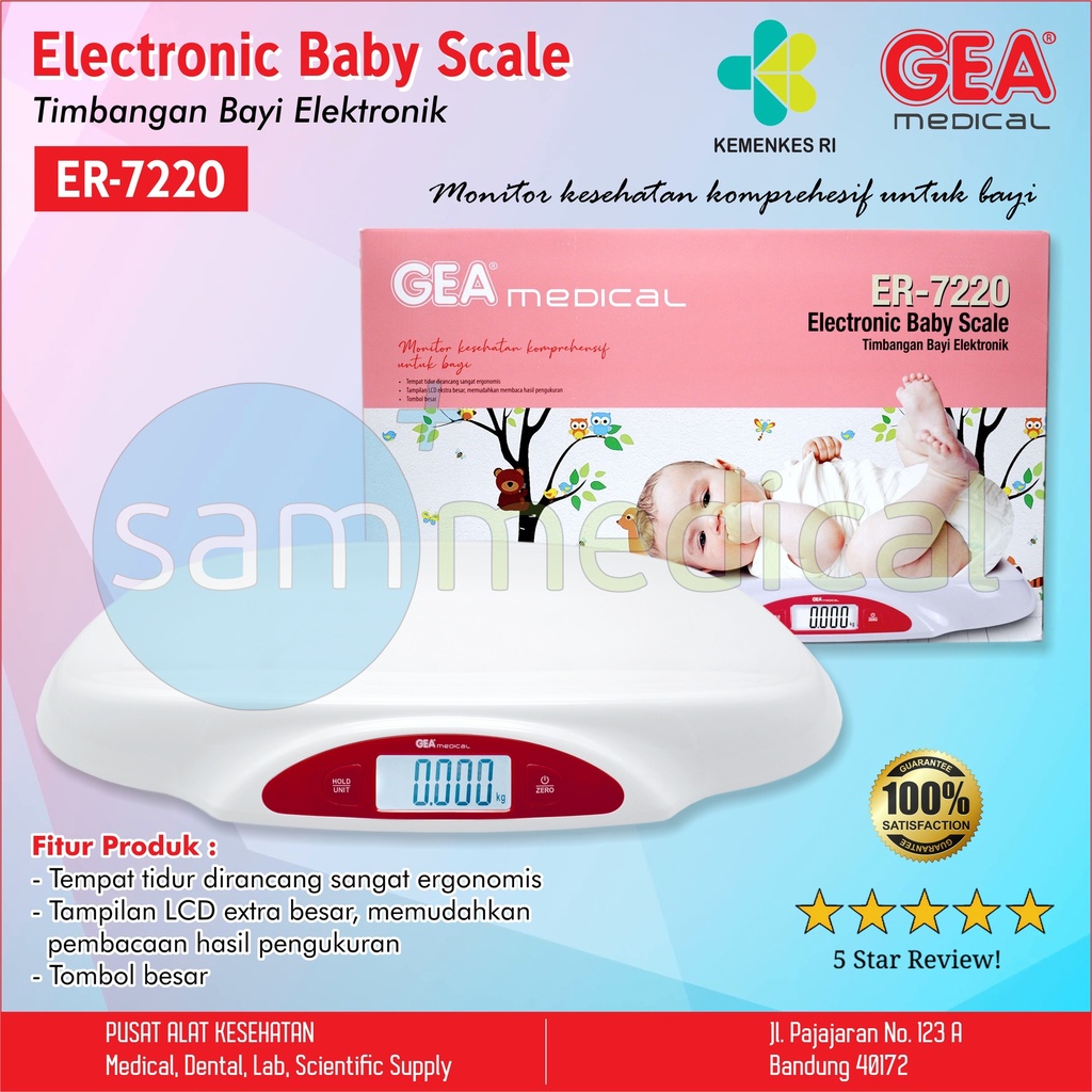 [00120200455] GEA Timbangan Bayi Digital - ER 7220