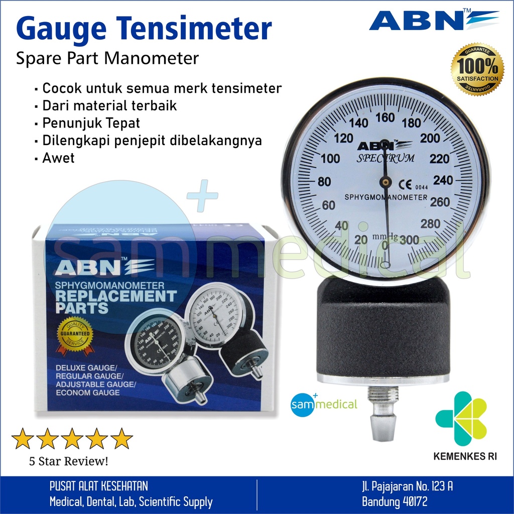 [00120200477] ABN Spare Part Manometer / Gauge Tensimeter