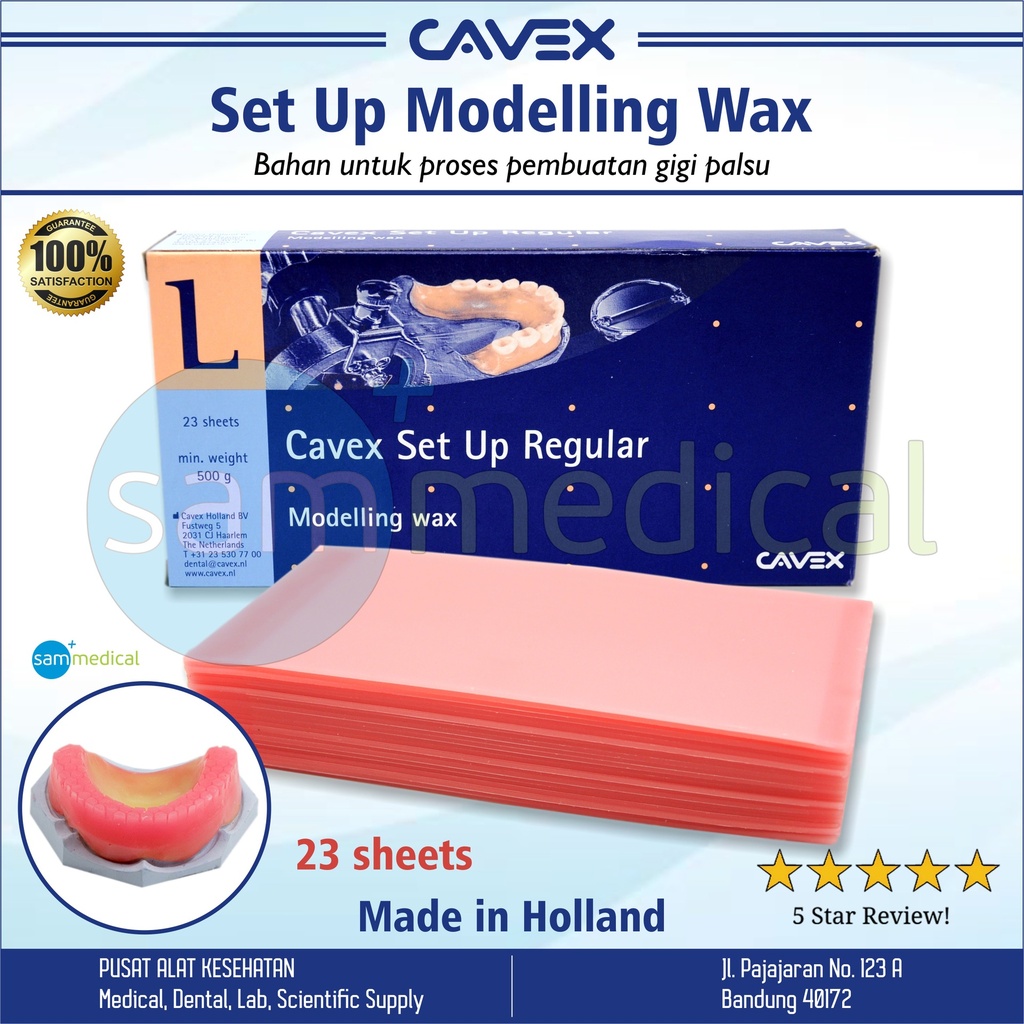 Cavex Set Up Modelling Wax 500g / 23sheet