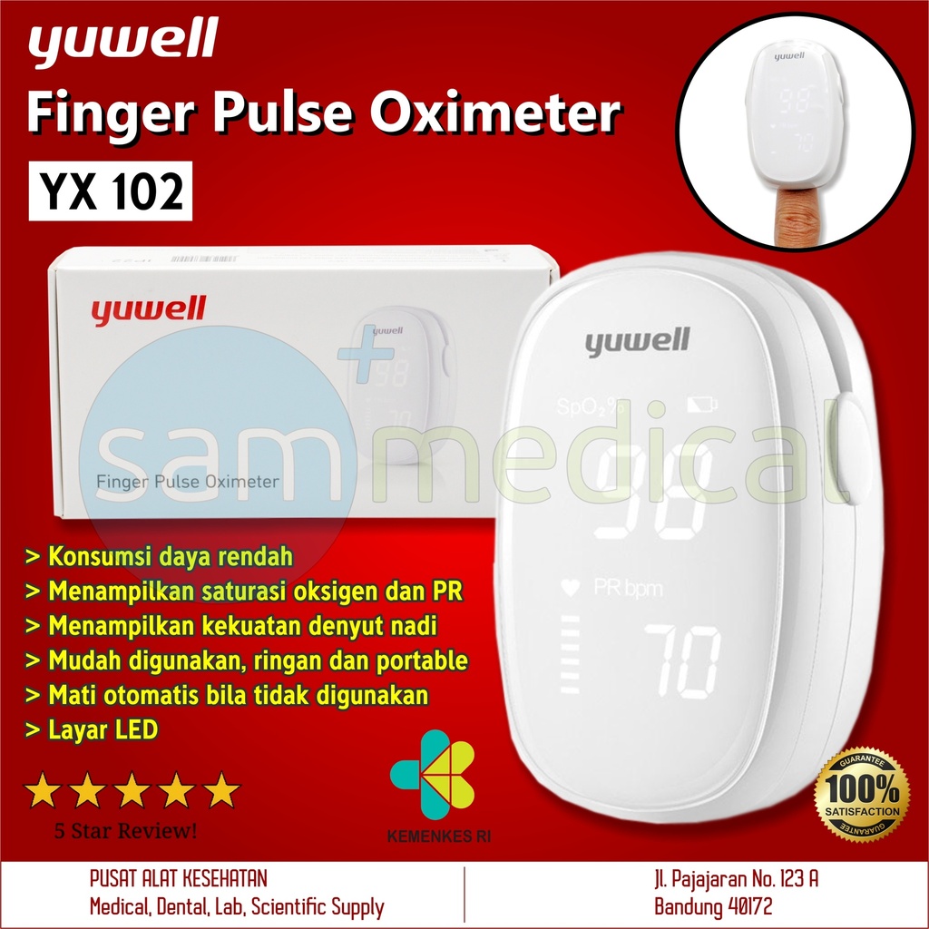 [00120210002] Yuwell Finger Pulse Oximeter YX 102