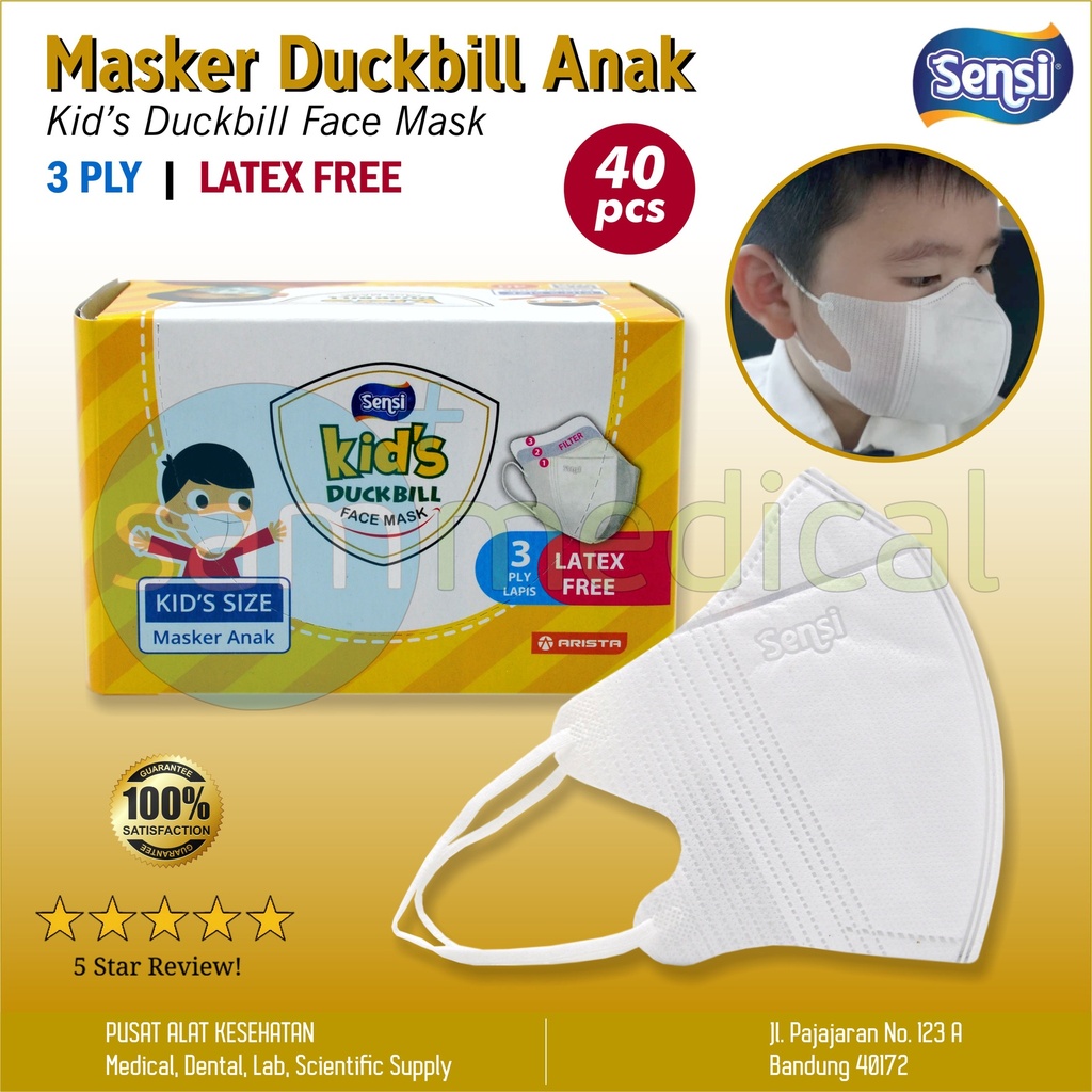 Sensi Masker Duck Bill Anak @40pcs