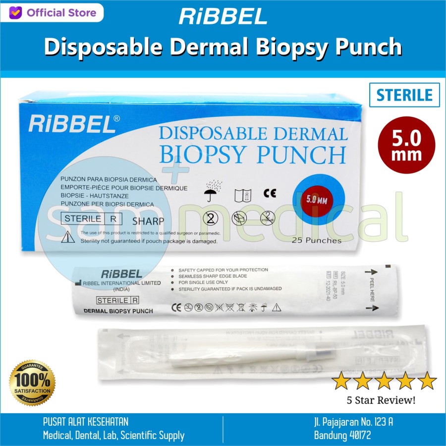 [00120210110] Ribbel Dermal Biopsy Punch 5.0mm