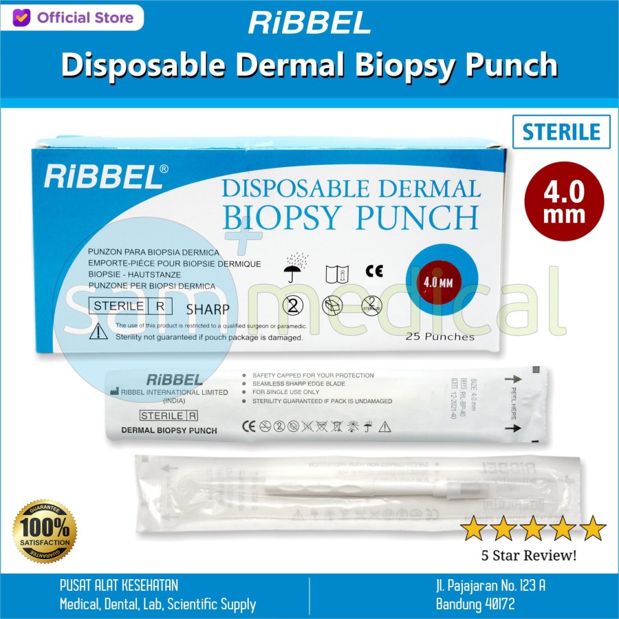 [00120210111] Ribbel Dermal Biopsy Punch 4.0mm