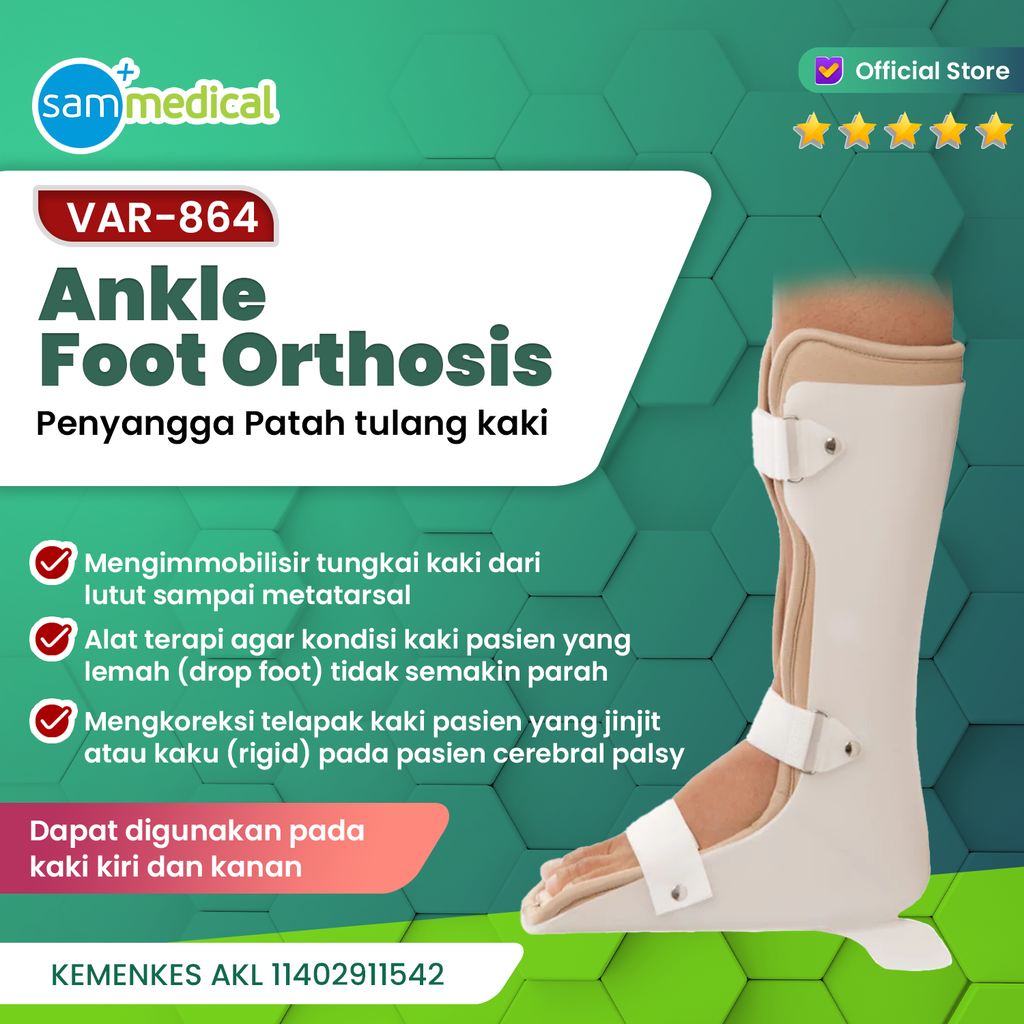 [00120210112] Variteks AFO (Foot Guard) Size S - VAR 864