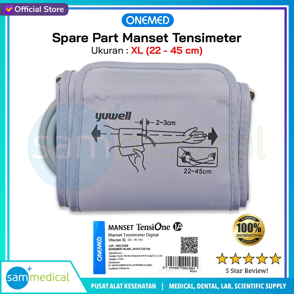 One Med Spare Part Manset Tensimeter XL 22-45cm