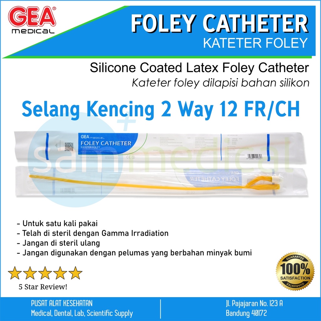[00120210202] GEA 2 Way Folley Catheter Latex FR 12