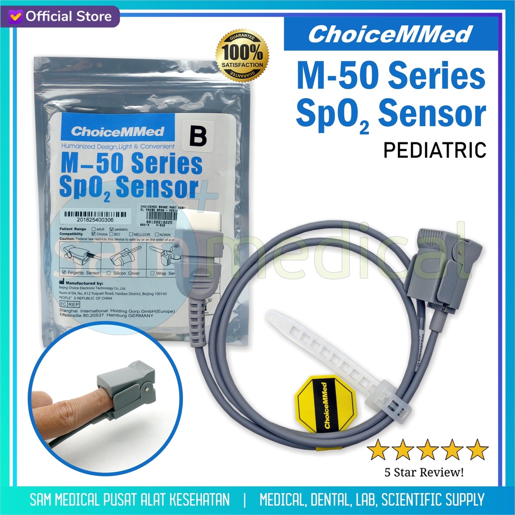 [00120210225] Choicemed Spare Part Kabel Probe spO2 - Pediatric (Anak)