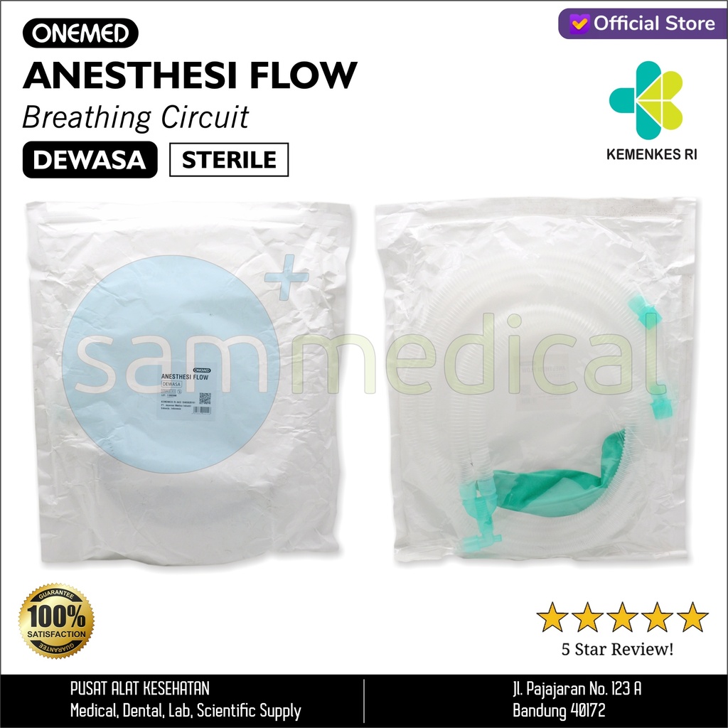 [00120210260] One Med Anesthesi Flow (Breathing Circuit) Dewasa